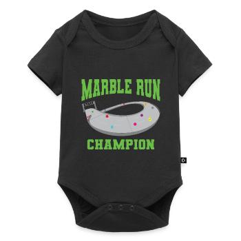 MARBLE RUN - Baby Premium short-sleeve bodysuit - black - Front