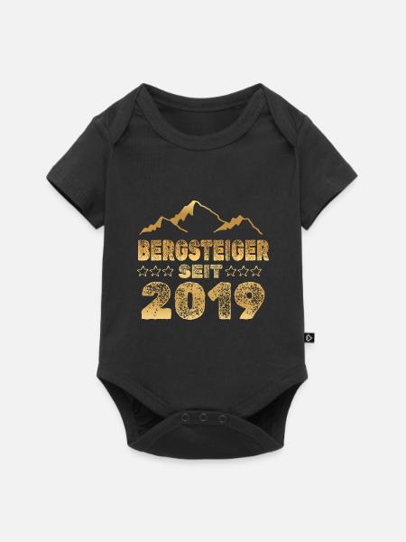 2019 - Baby Premium Kurzarmbody - Schwarz