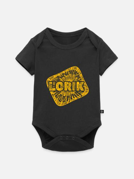 Lorik als Sternenstaub - Baby Premium Kurzarmbody - Schwarz