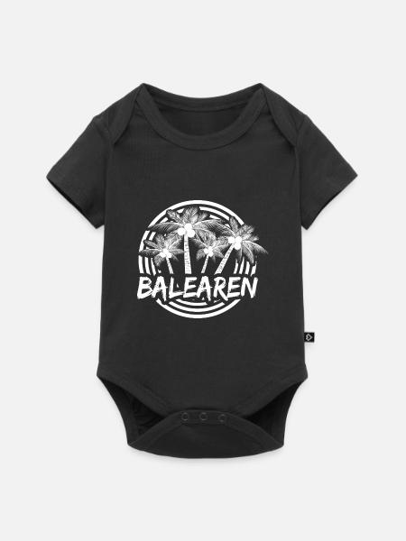 Urlaub Balearen - Baby Premium Kurzarmbody - Schwarz