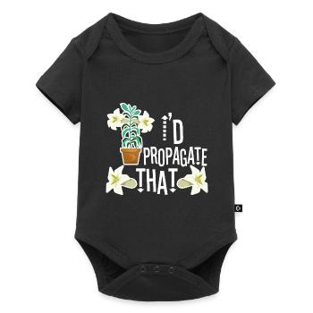Monstera Mama - Baby Premium short-sleeve bodysuit - black - Front