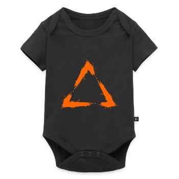 Icône de géométrie triangle - Body à manches courtes Premium Bébé - noir - Devant