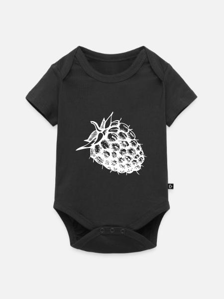 Himbeere Frucht gesund healthy - Baby Premium Kurzarmbody - Schwarz