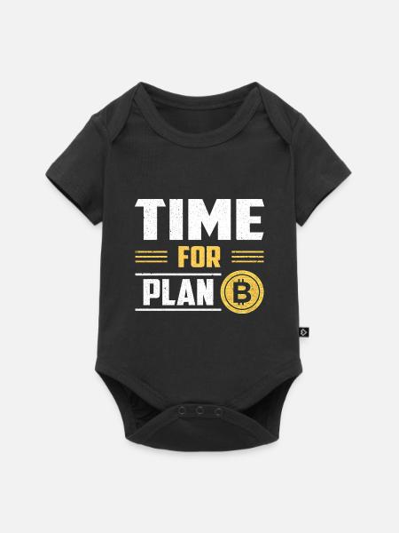 Bitcoin Krypto Blockchain Kryptowährung BTC - Baby Premium Kurzarmbody - Schwarz