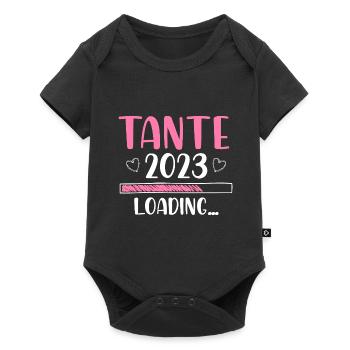 Tante 2023 Loading - Baby Premium Kurzarmbody - Schwarz - Vorne