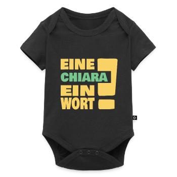 Eine Chiara ein Wort - Baby Premium Kurzarmbody - Schwarz - Vorne