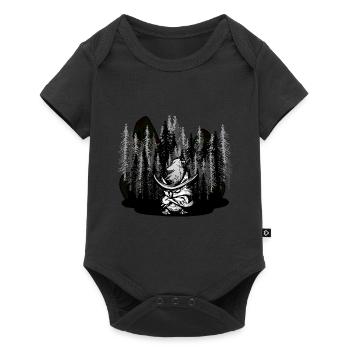 Wilderness Halloween Horror Owl Magician Wizard - Baby Premium short-sleeve bodysuit - black - Front