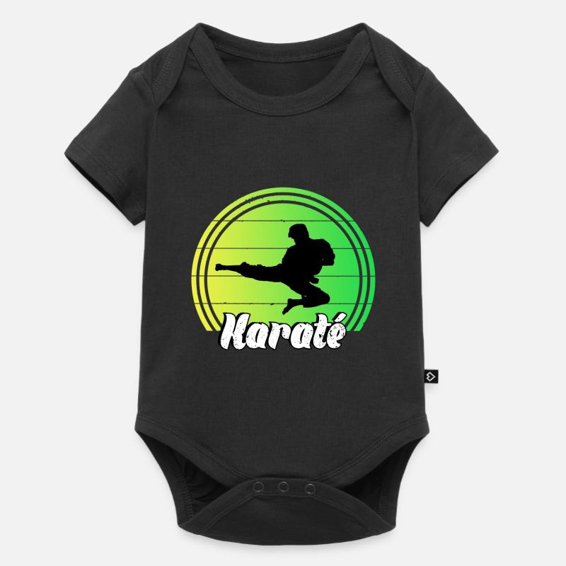 Karate - Baby Premium Kurzarmbody - Schwarz