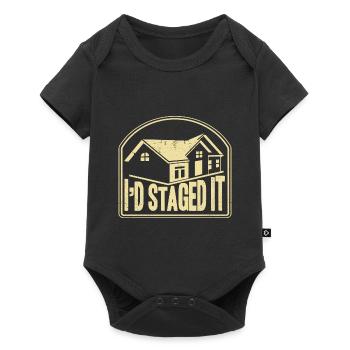House presentation interior design interior designer Ge - Baby Premium short-sleeve bodysuit - black - Front