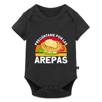 Food Lovers Colombian Arepa Arepas Gesche - Baby Premium short-sleeve bodysuit - black - Front