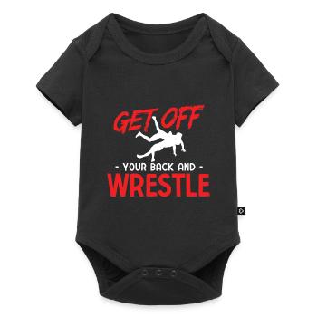 Grappling Martial Arts Wrestling - Baby Premium Kurzarmbody - Schwarz - Vorne