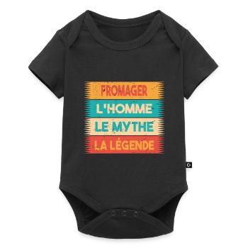 Fromager, L'homme, Le mythe, cadeau fromager. - Body à manches courtes Premium Bébé - noir - Devant
