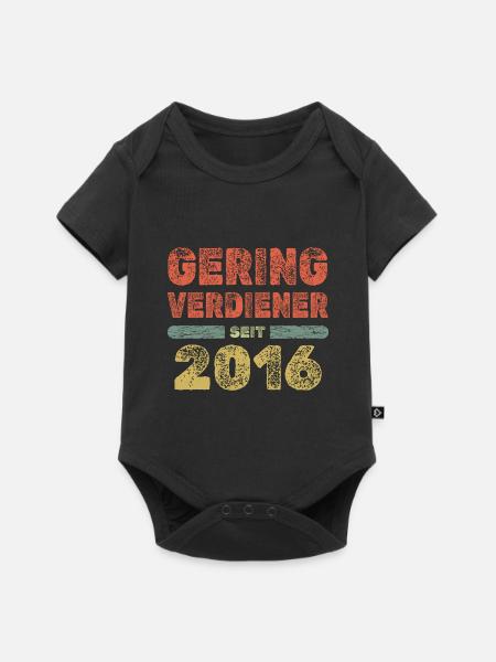 2016 2016 - Baby Premium Kurzarmbody - Schwarz
