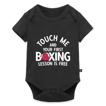 Boxsport Boxing - Baby Premium Kurzarmbody - Schwarz - Vorne