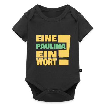 ein Paulina - Baby Premium Kurzarmbody - Schwarz - Vorne