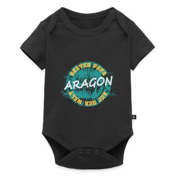 Aragon als Vatertag - Baby Premium Kurzarmbody - Schwarz - Vorne