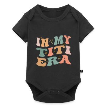 In My Titi Era Baby Announcement for Aunt - Body à manches courtes Premium Bébé - noir - Devant
