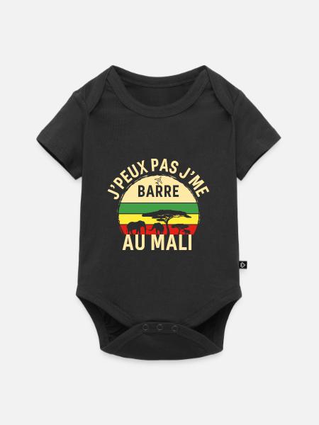 J peux pas j me barre Au Mali - Body à manches courtes Premium Bébé - noir