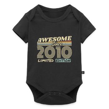 Vintage 2010 Rétro - Cadeau D’anniversaire 2010 - Body à manches courtes Premium Bébé - noir - Devant