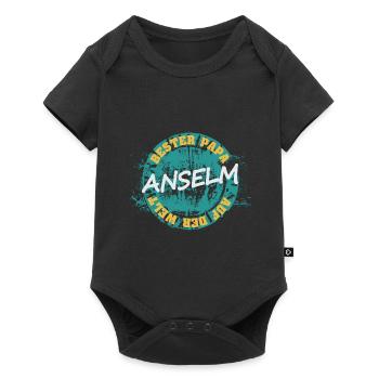 Fête des pères Anselme - Body à manches courtes Premium Bébé - noir - Devant
