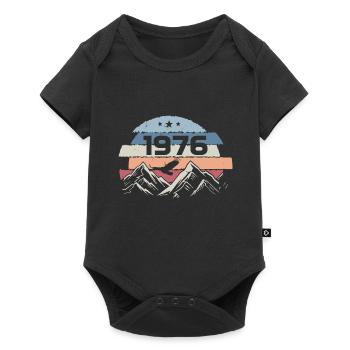 Original 1976 Vintage 1976 Birthday 1976 - Baby Premium short-sleeve bodysuit - black - Front