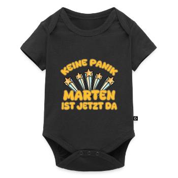 Prénom Marten - Body à manches courtes Premium Bébé - noir - Devant