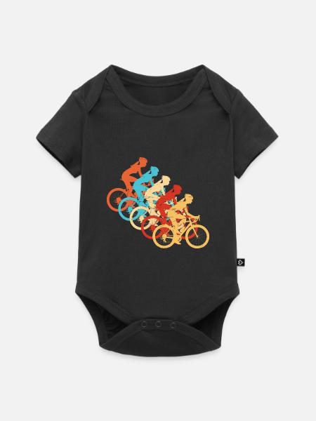 Heren Fietsen Fietsen Fietsen Mtb Fietsen - Premium babyrompertje met korte mouwen  - zwart