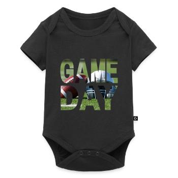 Game Day American Football - Baby Premium Kurzarmbody - Schwarz - Vorne