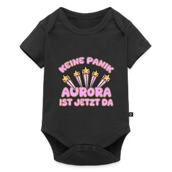 Nom de la femme Aurora - Body à manches courtes Premium Bébé - noir - Devant