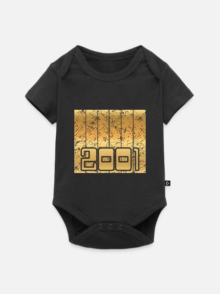 2001 - Baby Premium Kurzarmbody - Schwarz