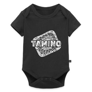 Tamino als Geburt - Baby Premium Kurzarmbody - Schwarz - Vorne