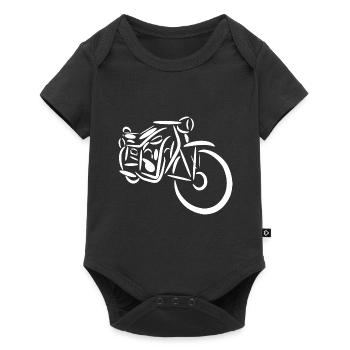 Moto grand-père - Body à manches courtes Premium Bébé - noir - Devant