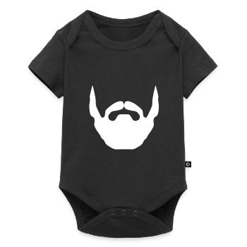 Bart - Baby Premium Kurzarmbody - Schwarz - Vorne