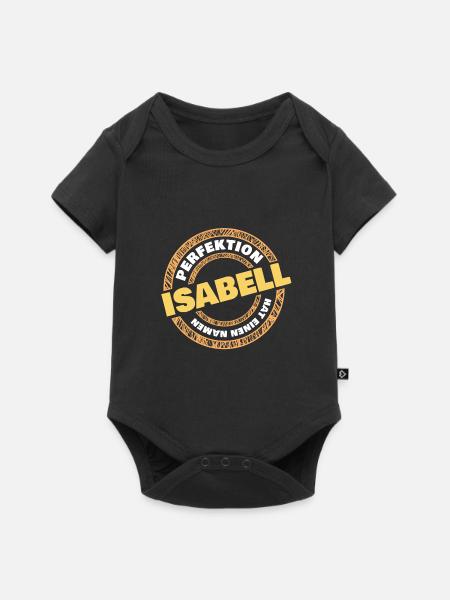 Perfektion Isabell - Baby Premium Kurzarmbody - Schwarz