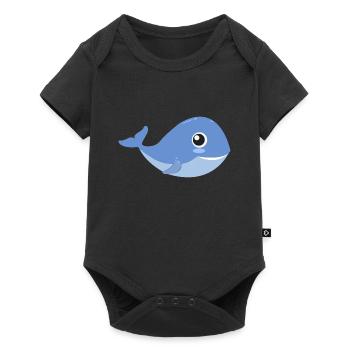 Whale Baby Whale Baby Whale Rescue Whales Whale Comic - Baby Premium short-sleeve bodysuit - black - Front