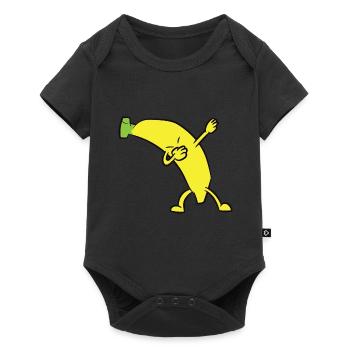 Banana - DAB, dab, dabbing, dance - Baby Premium short-sleeve bodysuit - black - Front