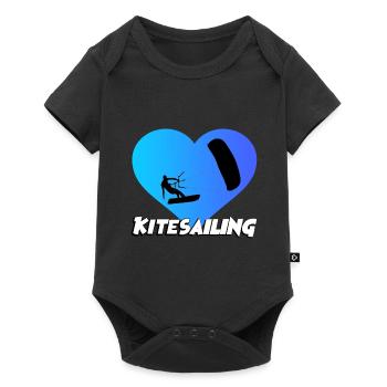 Kitesailing - Baby Premium short-sleeve bodysuit - black - Front