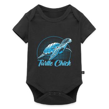 Turtle Lovers Sea Turtles Shieldkr - Baby Premium short-sleeve bodysuit - black - Front