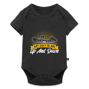 Wooden Roller Coaster Theme Park Roller Coaster Gift - Baby Premium short-sleeve bodysuit - black - Front