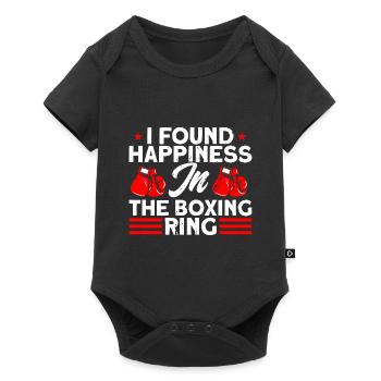 Found luck in boxing ring boxing gift - Baby Premium short-sleeve bodysuit - black - Front