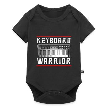 Funny keyboard player Music teacher Humor - Baby Premium short-sleeve bodysuit - black - Front