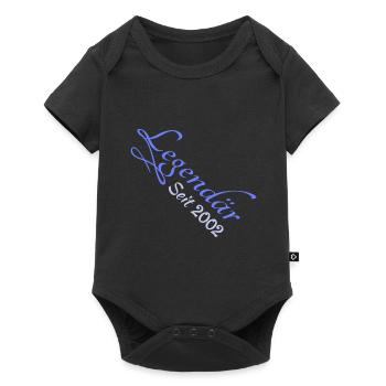 Jahr 2002 - Baby Premium Kurzarmbody - Schwarz - Vorne