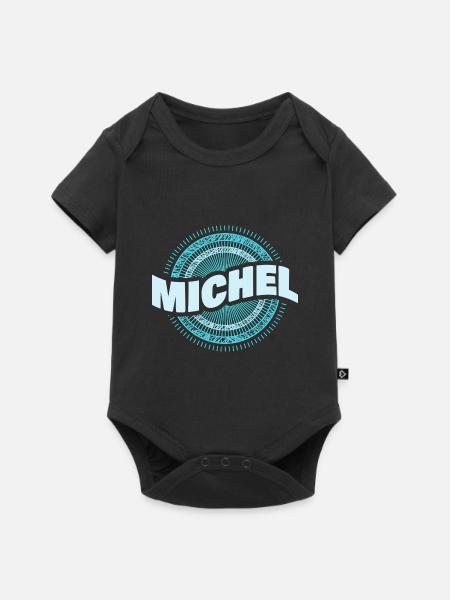 Michel - Baby Premium Kurzarmbody - Schwarz