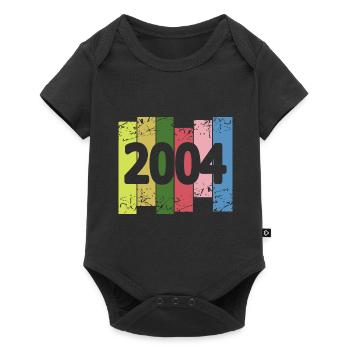 Farbenfroh 2004 - Baby Premium Kurzarmbody - Schwarz - Vorne