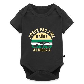 J peux pas j me barre Au Nigeria - Body à manches courtes Premium Bébé - noir - Devant