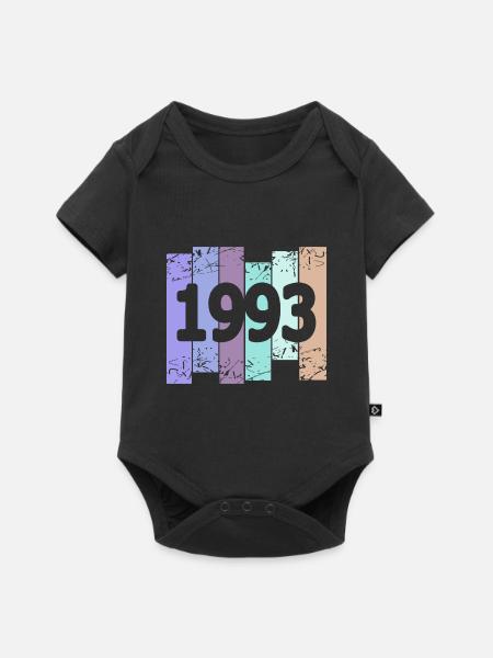 Grufti 1993 - Baby Premium Kurzarmbody - Schwarz