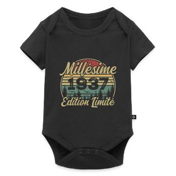 Millésime 1937 - Cadeau Pour le 87e Anniversaire - Body à manches courtes Premium Bébé - noir - Devant