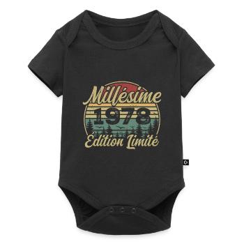 Millésime 1978 - Cadeau Pour le 46e Anniversaire - Body à manches courtes Premium Bébé - noir - Devant