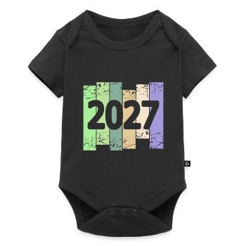 2027 - Baby Premium short-sleeve bodysuit - black - Front