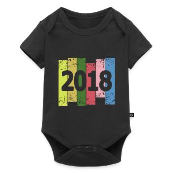 Funny 2018 - Baby Premium short-sleeve bodysuit - black - Front